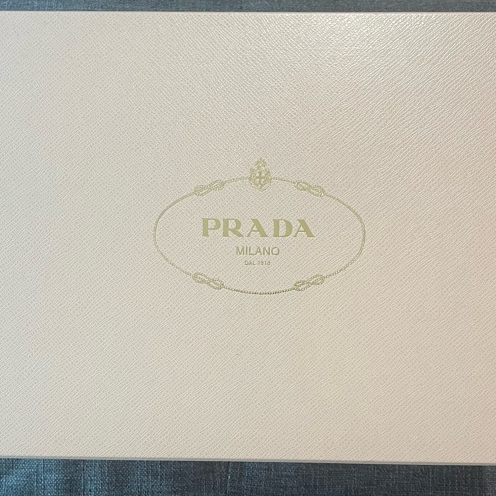Prada Blue and Orange Brogue Platform Loafers - Picture 4 of 6